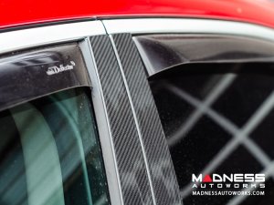Alfa Romeo Stelvio Exterior Door Pillars - Carbon Fiber - 6pc Set